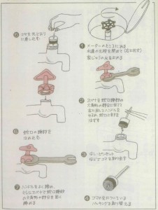 蛇口パッキン取替